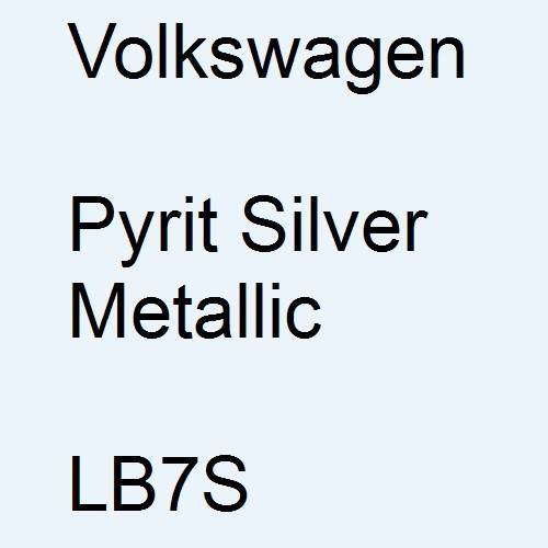 Volkswagen, Pyrit Silver Metallic, LB7S.